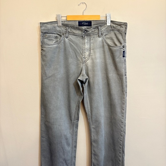 Silver Jeans Eddie Relaxed Fit Tapered Leg Jeans - Gray 34x34 - Picture 5 of 16